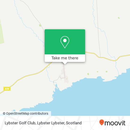 Lybster Golf Club, Lybster Lybster map