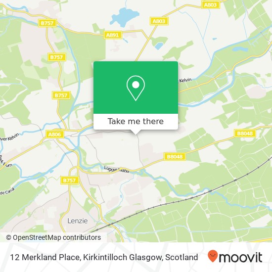 12 Merkland Place, Kirkintilloch Glasgow map