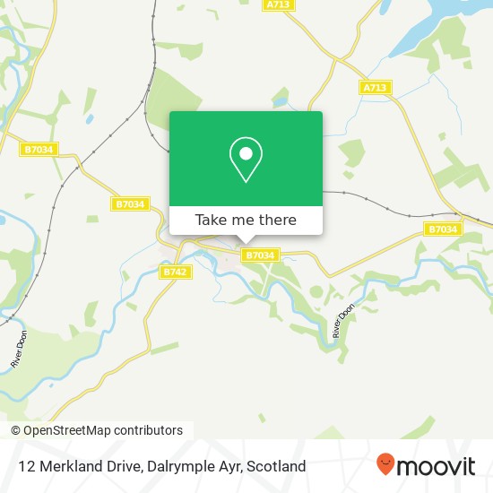 12 Merkland Drive, Dalrymple Ayr map