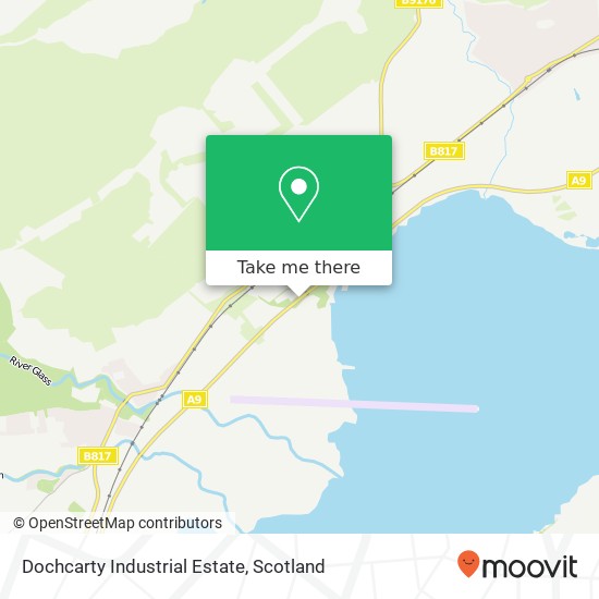 Dochcarty Industrial Estate map