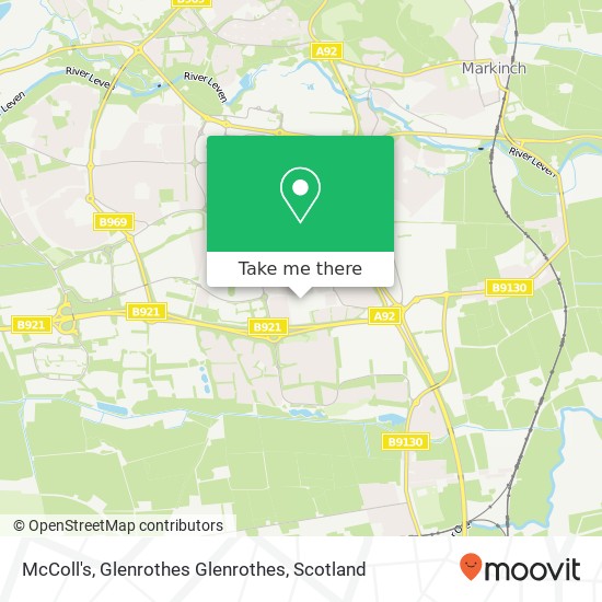 McColl's, Glenrothes Glenrothes map