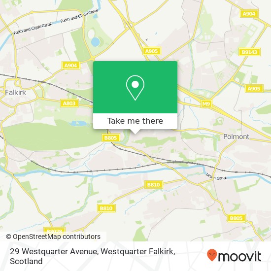 29 Westquarter Avenue, Westquarter Falkirk map