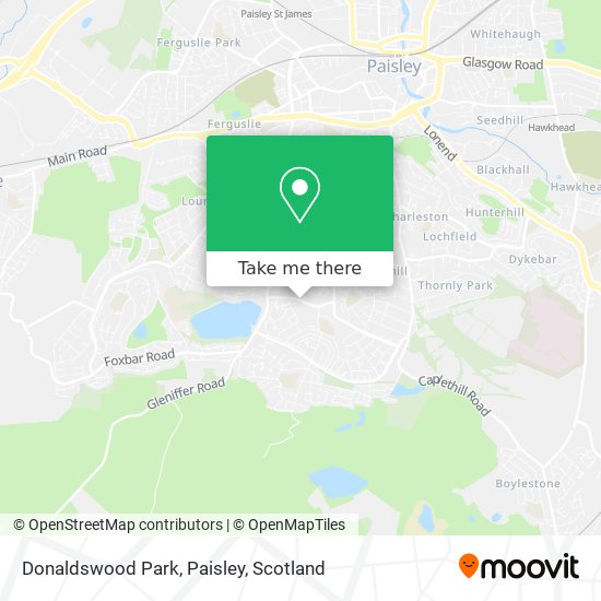 Donaldswood Park, Paisley map