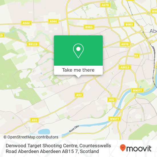 Denwood Target Shooting Centre, Countesswells Road Aberdeen Aberdeen AB15 7 map