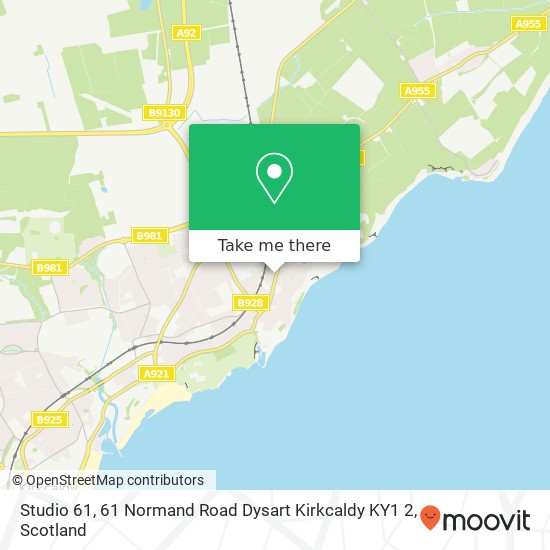 Studio 61, 61 Normand Road Dysart Kirkcaldy KY1 2 map