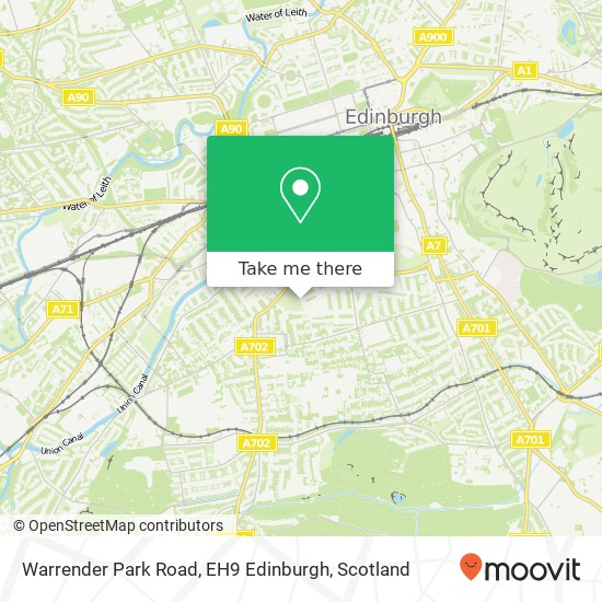 Warrender Park Road, EH9 Edinburgh map