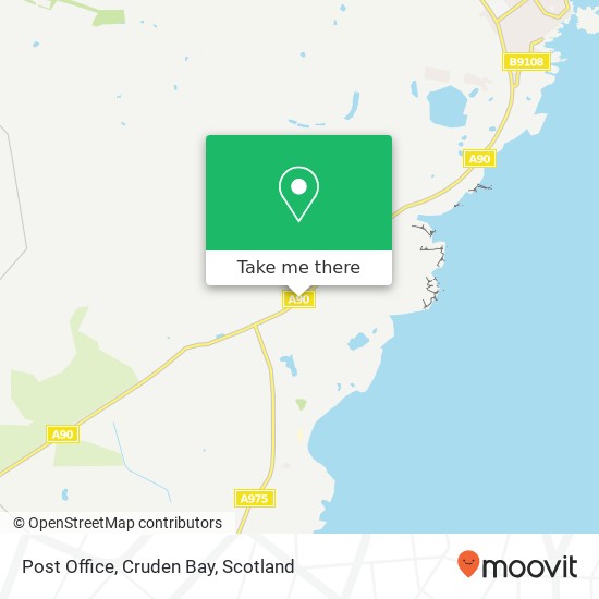 Post Office, Cruden Bay map