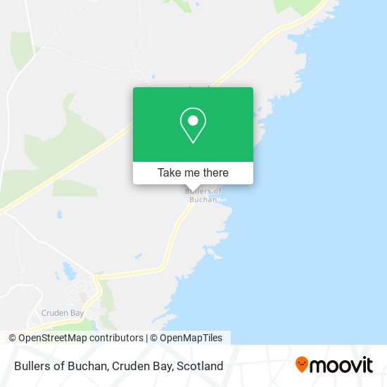 Bullers of Buchan, Cruden Bay map