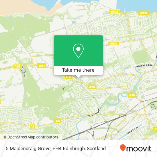 5 Maidencraig Grove, EH4 Edinburgh map