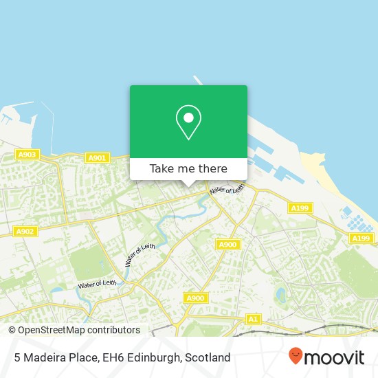 5 Madeira Place, EH6 Edinburgh map