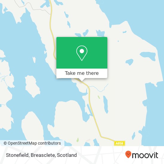 Stonefield, Breasclete map