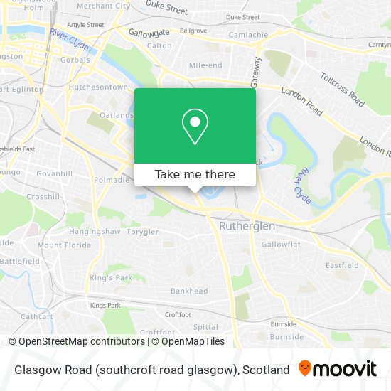Glasgow Road (southcroft road glasgow) map