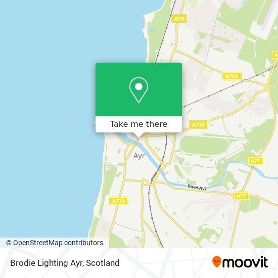 Brodie Lighting Ayr map