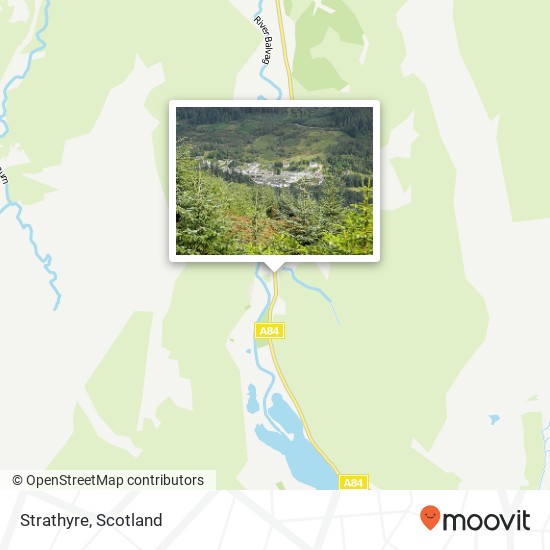 Strathyre, A84 Strathyre Callander FK18 8 map