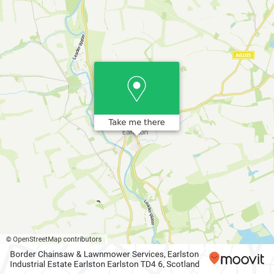 Border Chainsaw & Lawnmower Services, Earlston Industrial Estate Earlston Earlston TD4 6 map