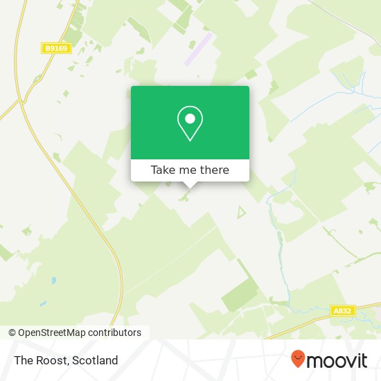 The Roost, Knockbain Munlochy map