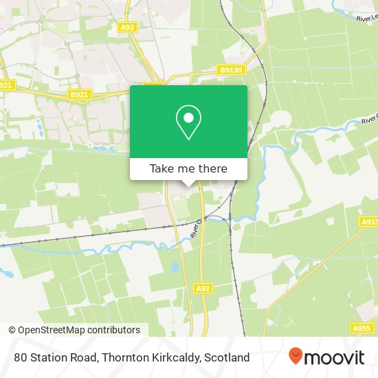 80 Station Road, Thornton Kirkcaldy map