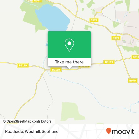Roadside, Westhill map