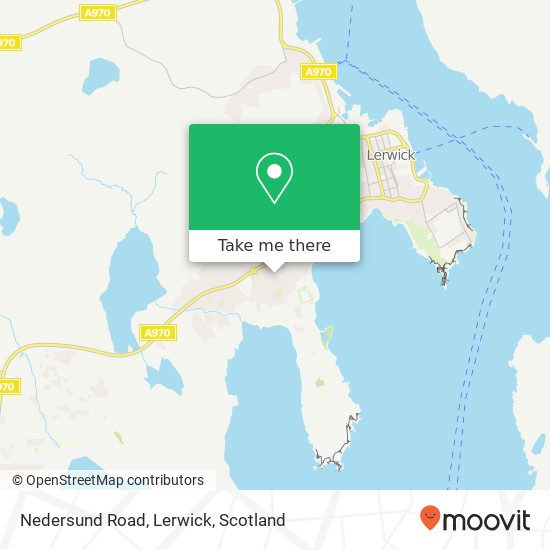 Nedersund Road, Lerwick map