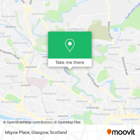 Migvie Place, Glasgow map