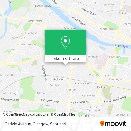 Carlyle Avenue, Glasgow map