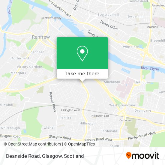 Deanside Road, Glasgow map