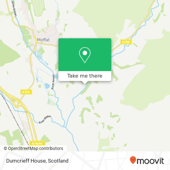 Dumcrieff House map