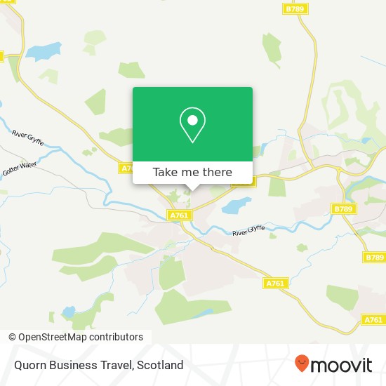 Quorn Business Travel map