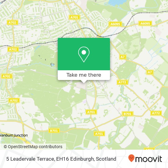 5 Leadervale Terrace, EH16 Edinburgh map