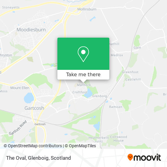 The Oval, Glenboig map