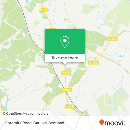 Goremire Road, Carluke map