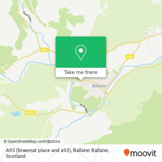 A93 (braemar place and a93), Ballater Ballater map