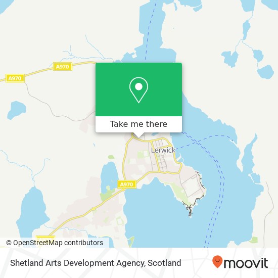 Shetland Arts Development Agency map