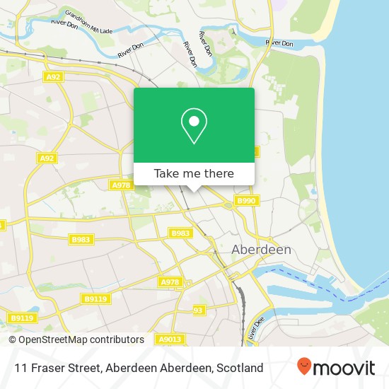 11 Fraser Street, Aberdeen Aberdeen map