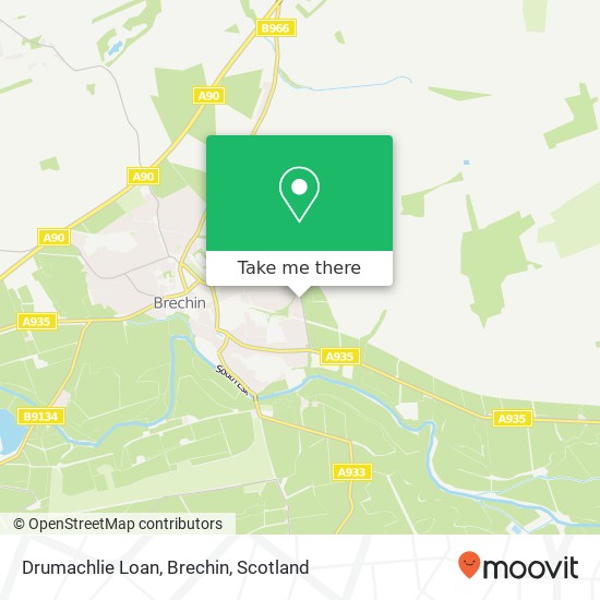 Drumachlie Loan, Brechin map