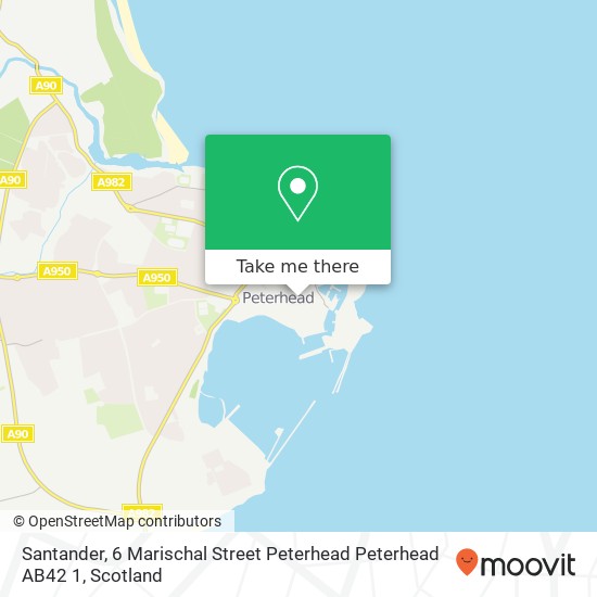 Santander, 6 Marischal Street Peterhead Peterhead AB42 1 map