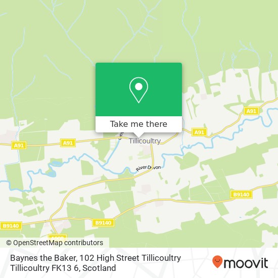 Baynes the Baker, 102 High Street Tillicoultry Tillicoultry FK13 6 map