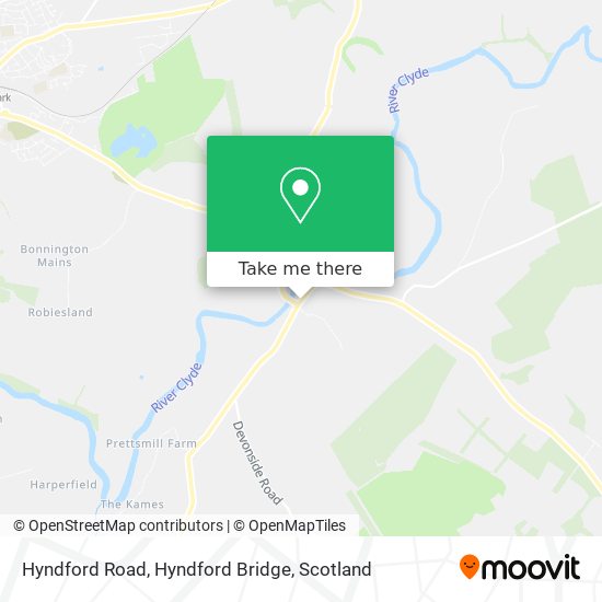 Hyndford Road, Hyndford Bridge map
