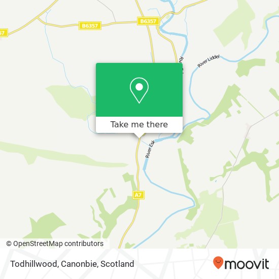 Todhillwood, Canonbie map
