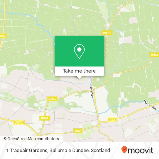 1 Traquair Gardens, Ballumbie Dundee map