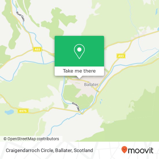 Craigendarroch Circle, Ballater map