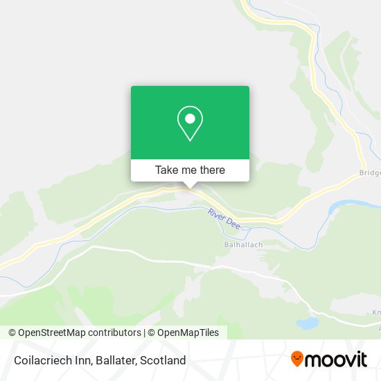 Coilacriech Inn, Ballater map