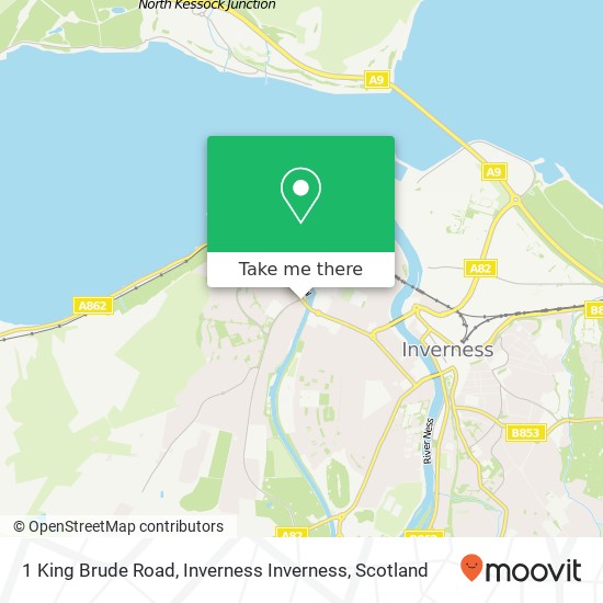 1 King Brude Road, Inverness Inverness map