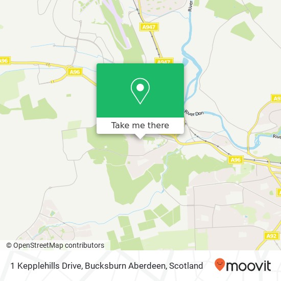 1 Kepplehills Drive, Bucksburn Aberdeen map