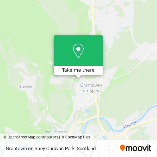 Grantown on Spey Caravan Park map