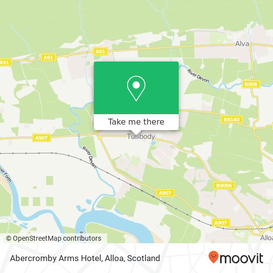 Abercromby Arms Hotel, Alloa map