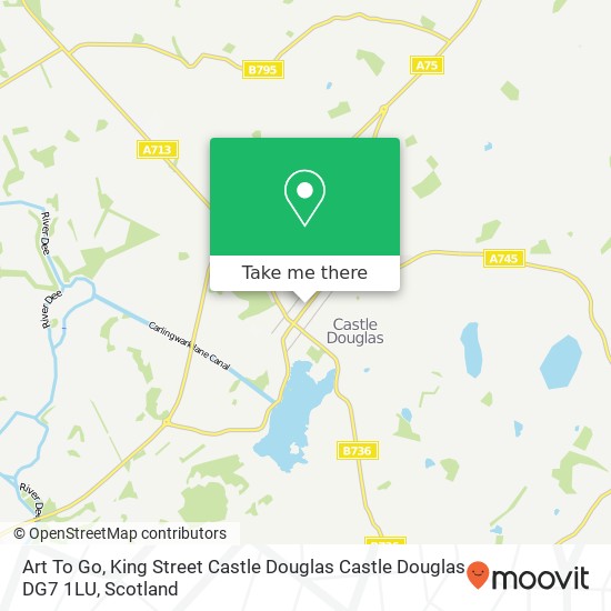 Art To Go, King Street Castle Douglas Castle Douglas DG7 1LU map