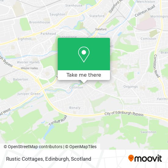 Rustic Cottages, Edinburgh map