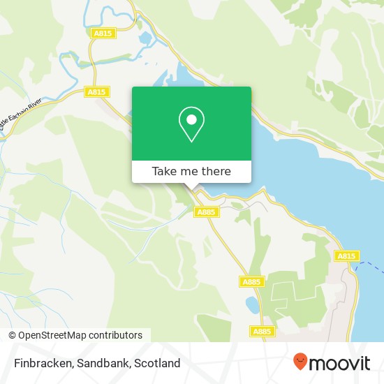 Finbracken, Sandbank map