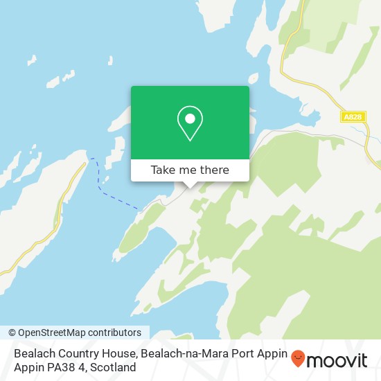 Bealach Country House, Bealach-na-Mara Port Appin Appin PA38 4 map